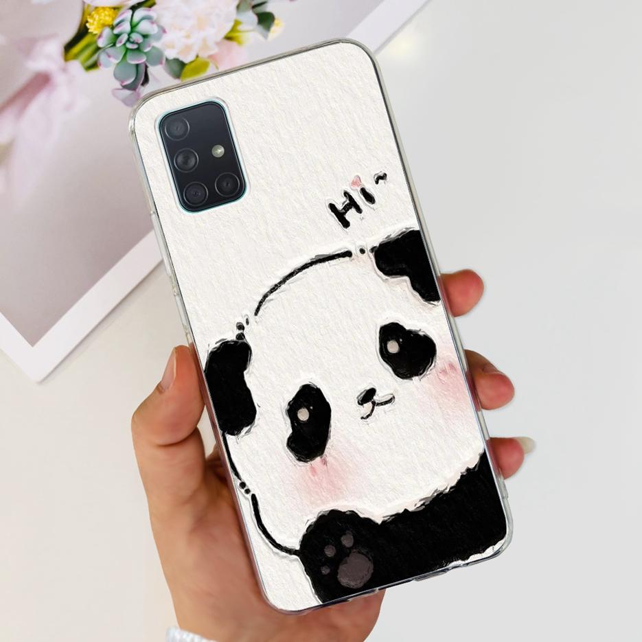 Custodia per Samsung Galaxy A31 A41 A51 A71 Custodia Dipinta Moda Carina Custodia Morbida in TPU per Samsung A31 A41 Galaxy A51 A71 Bumper