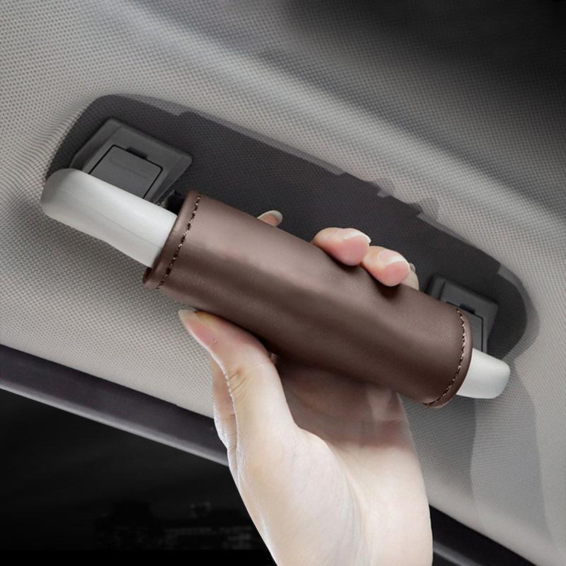 Copri Maniglia Tetto Bracciolo Auto in Pelle PU Protezione Guanti Per Opel Astra Insignia Corsa Zafira Meriva Mokka Vivaro Vectra