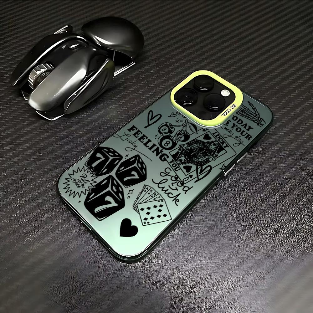 Dice Poker Cherry Pattern Phone Case for Samsung Galaxy A16 A06 A35 A55 A25 A05S A15 A56 A54 A36 A34 A24 A26 A14 A05 A04 4G 5G