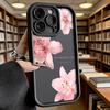 Phone Case For iPhone 17 16 15 14 Plus 13 12 11 Pro Max XS XR X 17 Air 16E INS Flowers Pattern Silicone Shockproof Cover