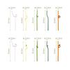 Colorful Glass Straws Reusable Drinking Straw for Smoothies Cocktails Eco Friendly High Borosilicate Glass Drinkware Accessories