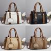 Pu Small Crossbody Bag With Contrast Color Block Pocket For Daily Use