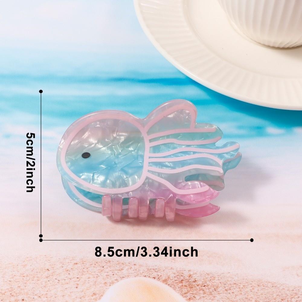 PVC Hair Clip Creative Hair Accessory New Marine Animal Hair Claw  for Women Girls
