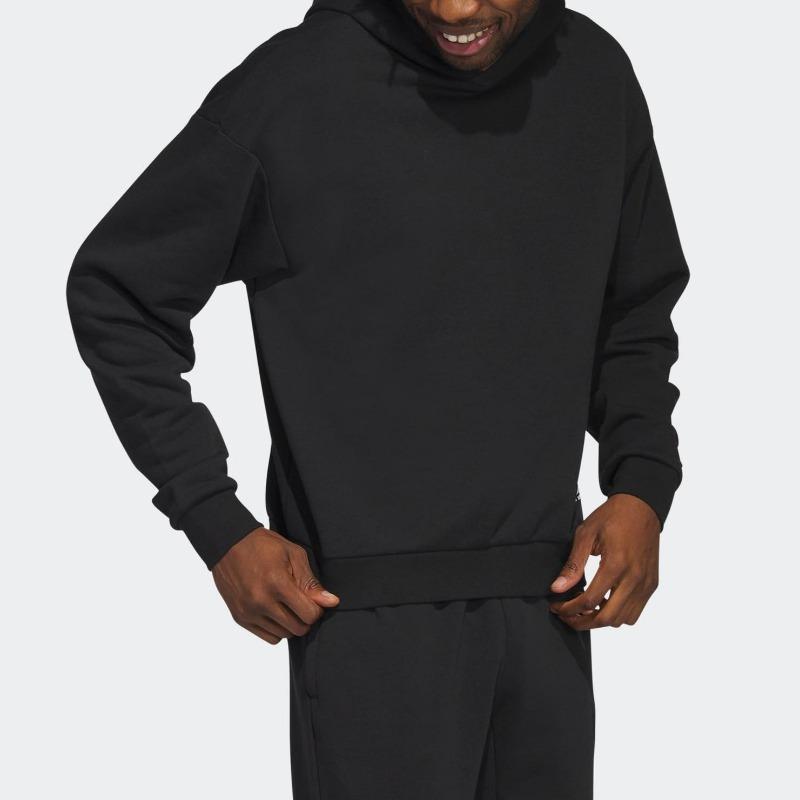 adidas Men's Black Legends Hooded Pullover Sweatshirt HY2765