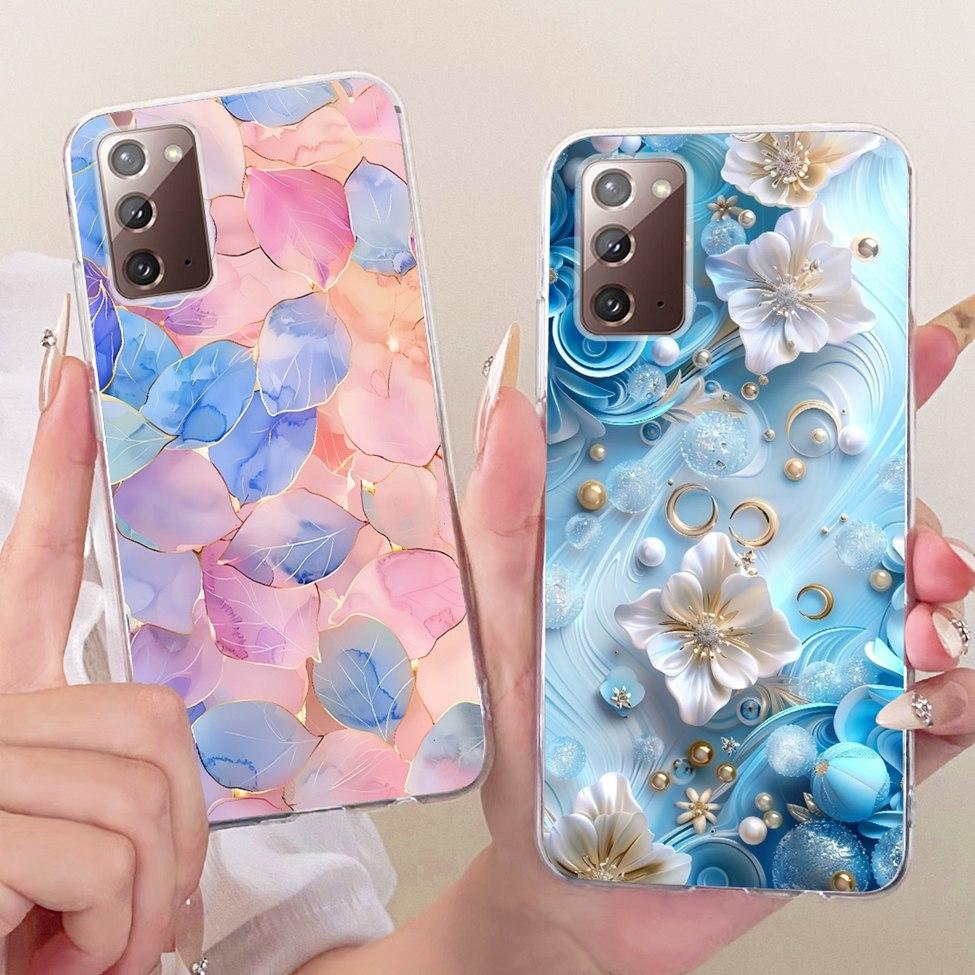Clear For Samsung Galaxy Note20 5G Case Fashion Fashion Funny Cute Painted Cover For Samsung Note20 5G SM-N981B SM-N981W Casing