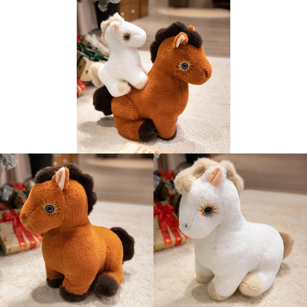 No Ip Plush Horse Toy With Pp Cotton Filling For Animal Collectors And Giftgiving