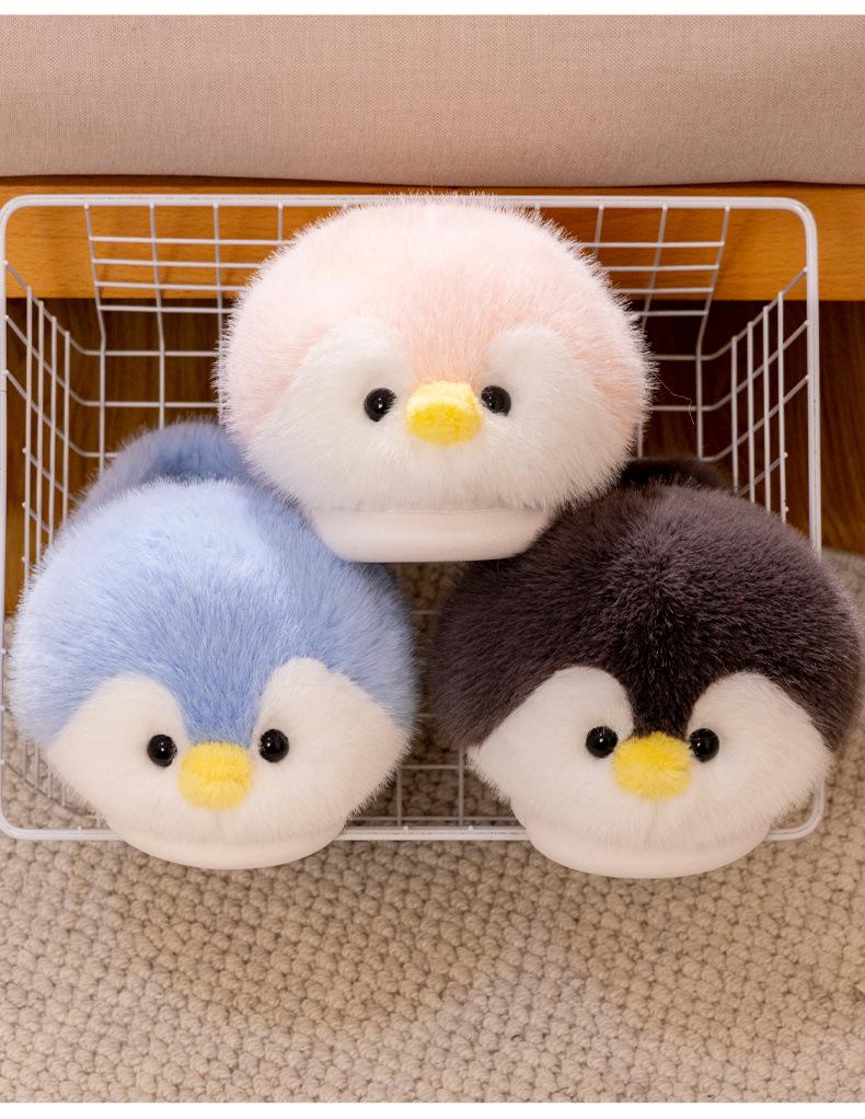 Adorabili Pantofole di Cotone a Forma di Pinguino - Calore Invernale Accogliente per Bambine