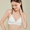 Underwear Women's Summer Thin Section Without Steel Ring French Triangle Cup Girl Cotton Bra Soft Support Gather Bra