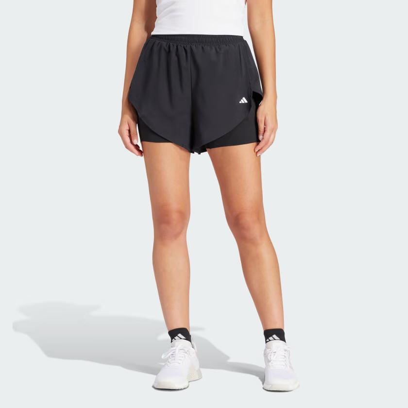 Adidas Designed For Training 2-In-1 Shorts Women Shorts Black IQ2655
