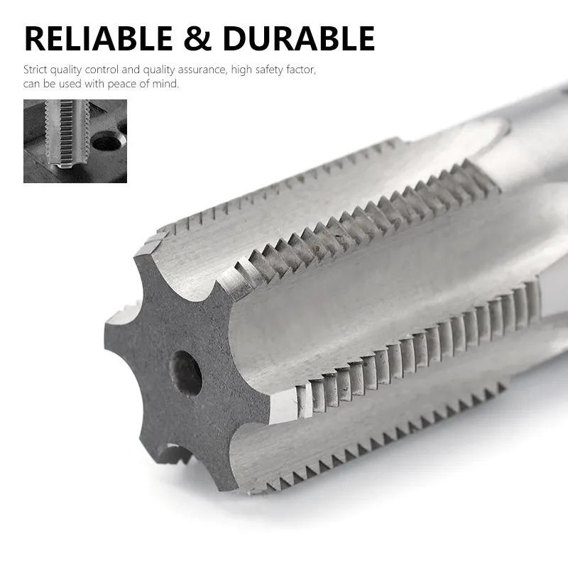 G NPT 55 °/60 ° HSS Pipe Thread Tap 1/8 1/4 3/8 1/2 3/4 1 Inch 2 Inches, Used for Internal Thread Tapping Tools In Water Pipes