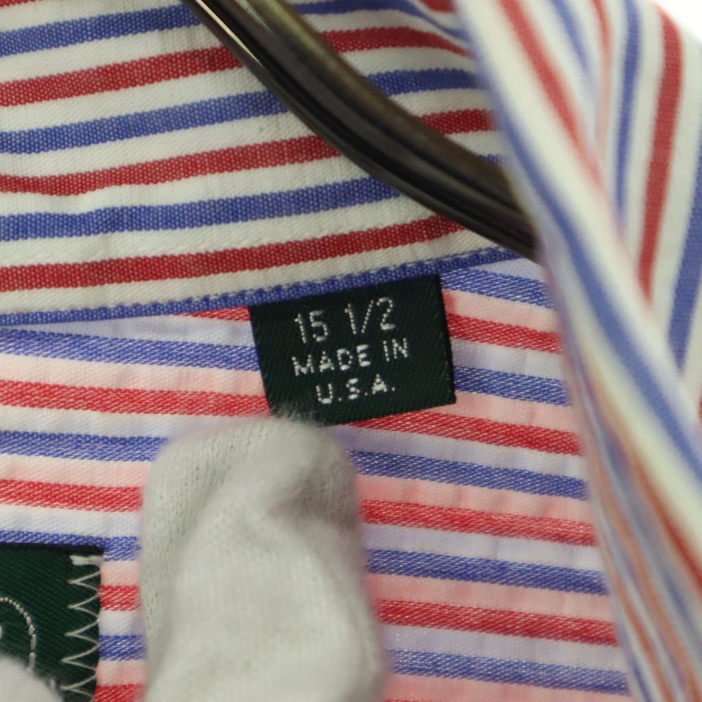 GITMAN BROS for SHIPS Made in the USA Striped Pattern Long sleeve Button down shirt Men's Used