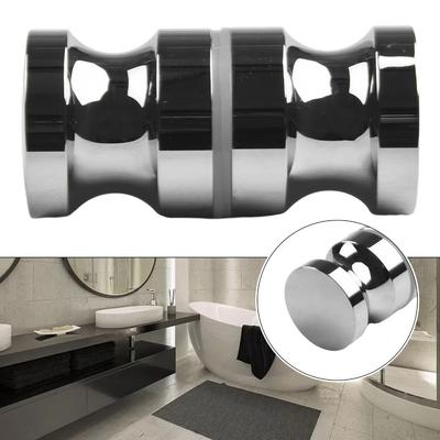 Back-to-Back Stainless Steel Door Knob Puller Solid Smooth Sliding Door Pulls Gate Handle Single-hole Aluminum Alloy