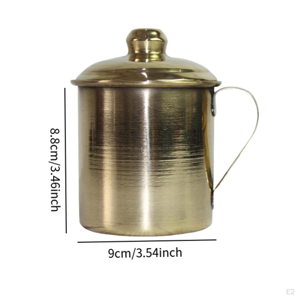 Handmade Bronze Tea Cup Creative Thickened Drinkware Pure Teacup Coffee Mug for