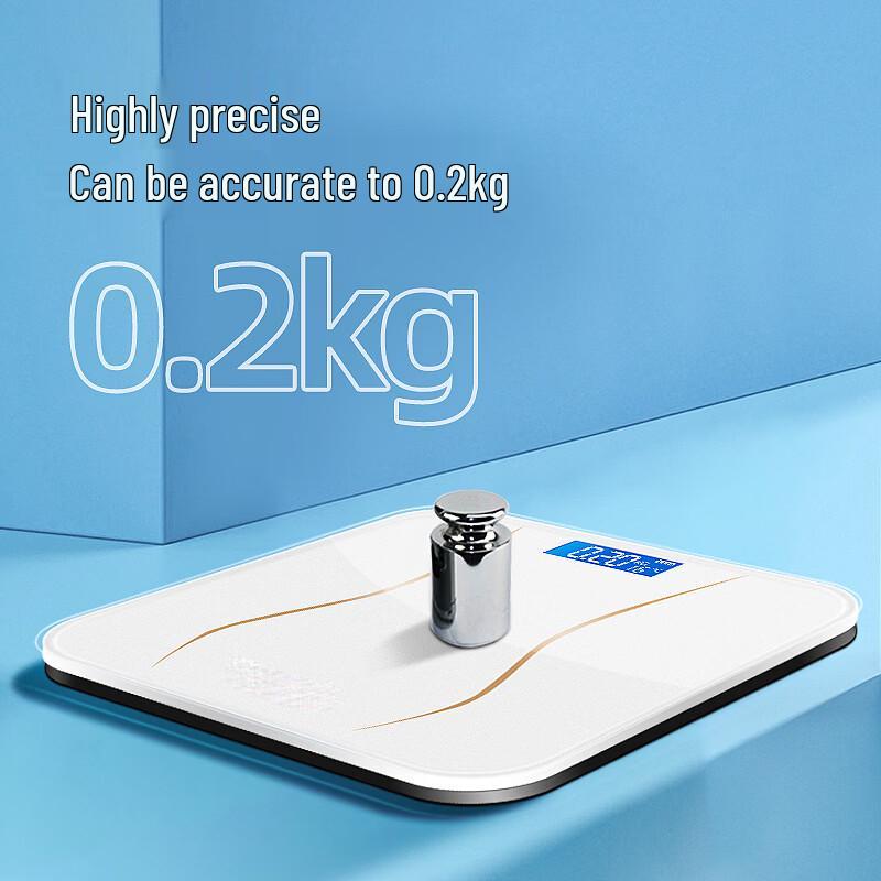 BORO Gold Waistline Smart USB Rechargeable Body Weight Scale (CN version)