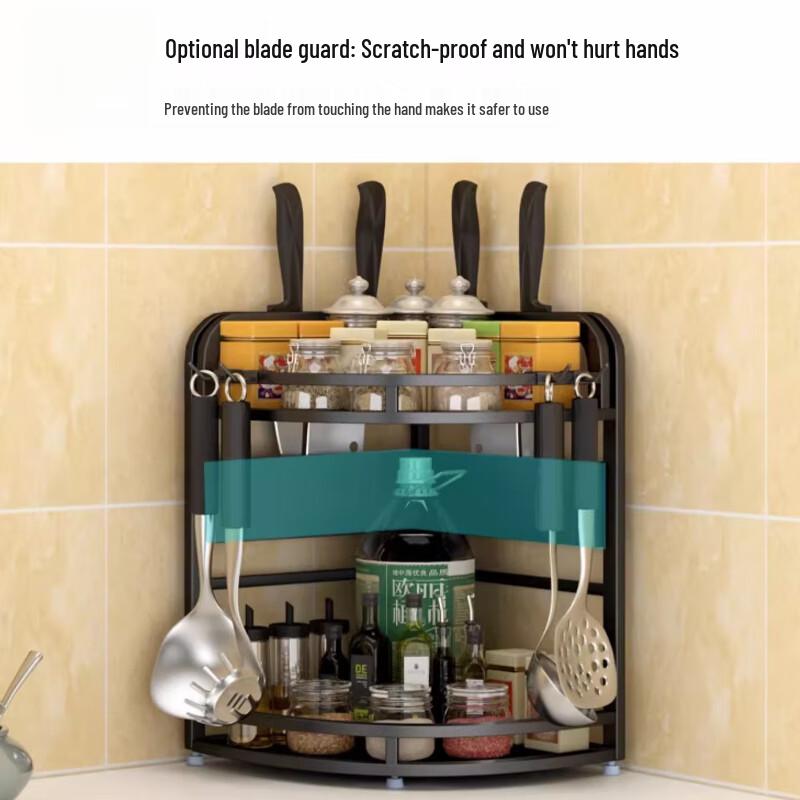 3-Tier Stainless Steel Corner Kitchen Storage Shelf
