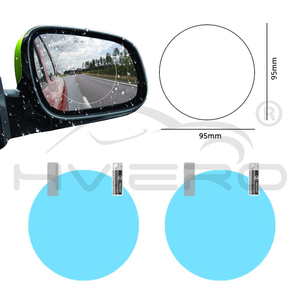 

2X 95x95mm Car Sticker Rainproof Film for Car Rearview Mirror Car Rearview Mirror Rain Film Clear Sight In Rainy Days Car Film 95x95mm