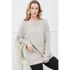 Women's Adjustable Patterned Side Tie Knitwear Sweater