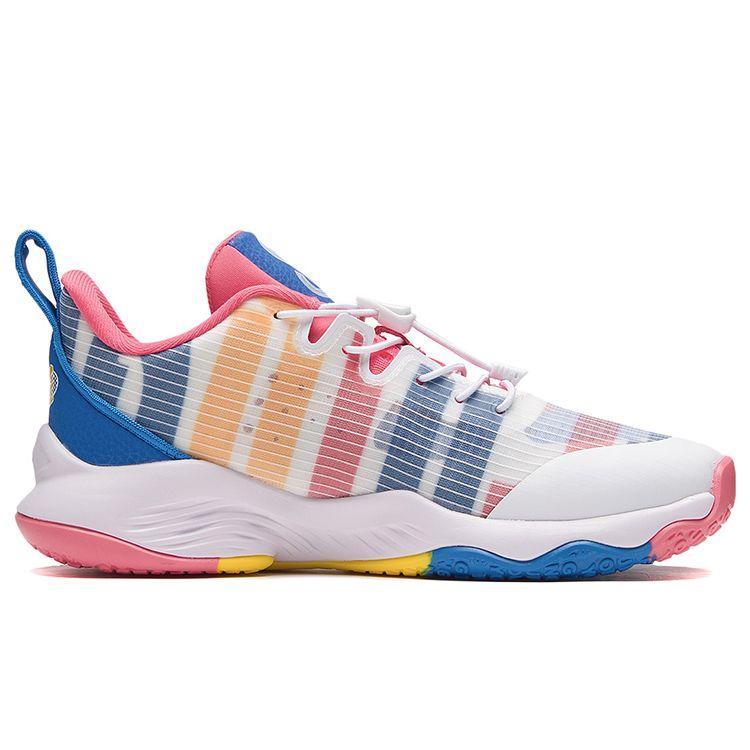 Li Ning Youth  Childrens Letter Shock Absorption Rebound Support Low Top Basketball Shoes Kids basketball shoes YKBS046-53