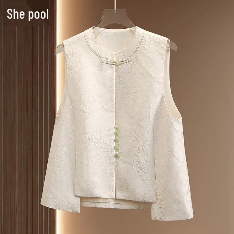 

Новый жилет с жаккардовым узором в китайском стиле для женщин S