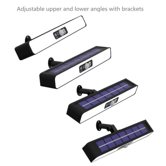 Solar Landscape LED Lamp Waterproof Decorative Stair Clip Light Human Induction Solar Light