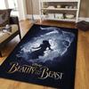 1pc beauty and the beast Pattern Carpet Area Rug Non slip Carpet Hand Washable Floor Mat Suitable For Living Room Bedroom Home Decor Room Decor