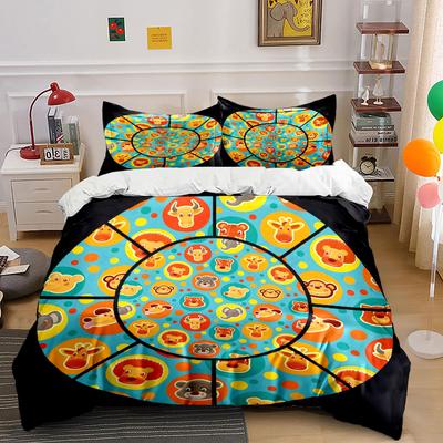 Cartoon Animal Three-Piece Set Multiple Sizes Kid'S And Adults' Bedroom Exquisite 3Pc Bedding Set, Gift