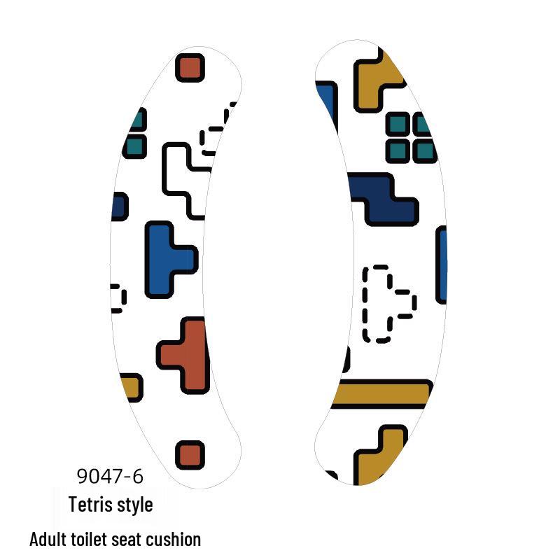 Children's Cartoon Self-Adhesive Washable Toilet Seat Cushion Pad