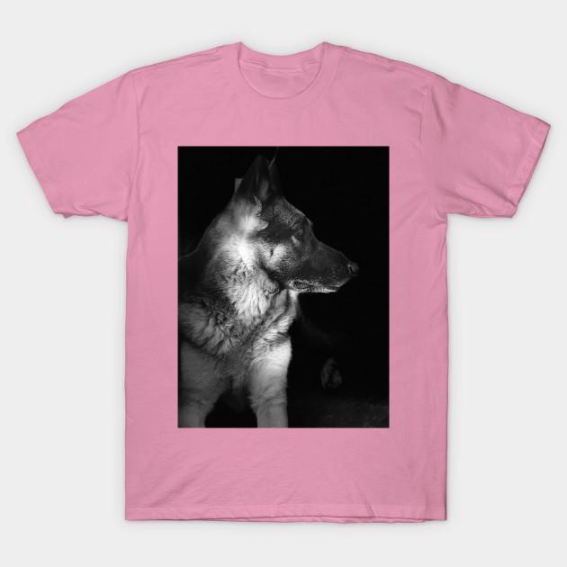 T-Shirt Damen Deutscher Schäferhund Harajuku Print Kawaii T-Shirt Sommer Kurzarm Damen T-Shirt Top Tee