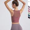 Women's sleeveless yoga exercise breathable top