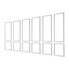 Wall Molding 6 Pack, Wainscoting Panels Kit, Lightweight Paintable Polystyrene, Easy To Install, Waterproof Accent Wall Trim for Interior Décor Living