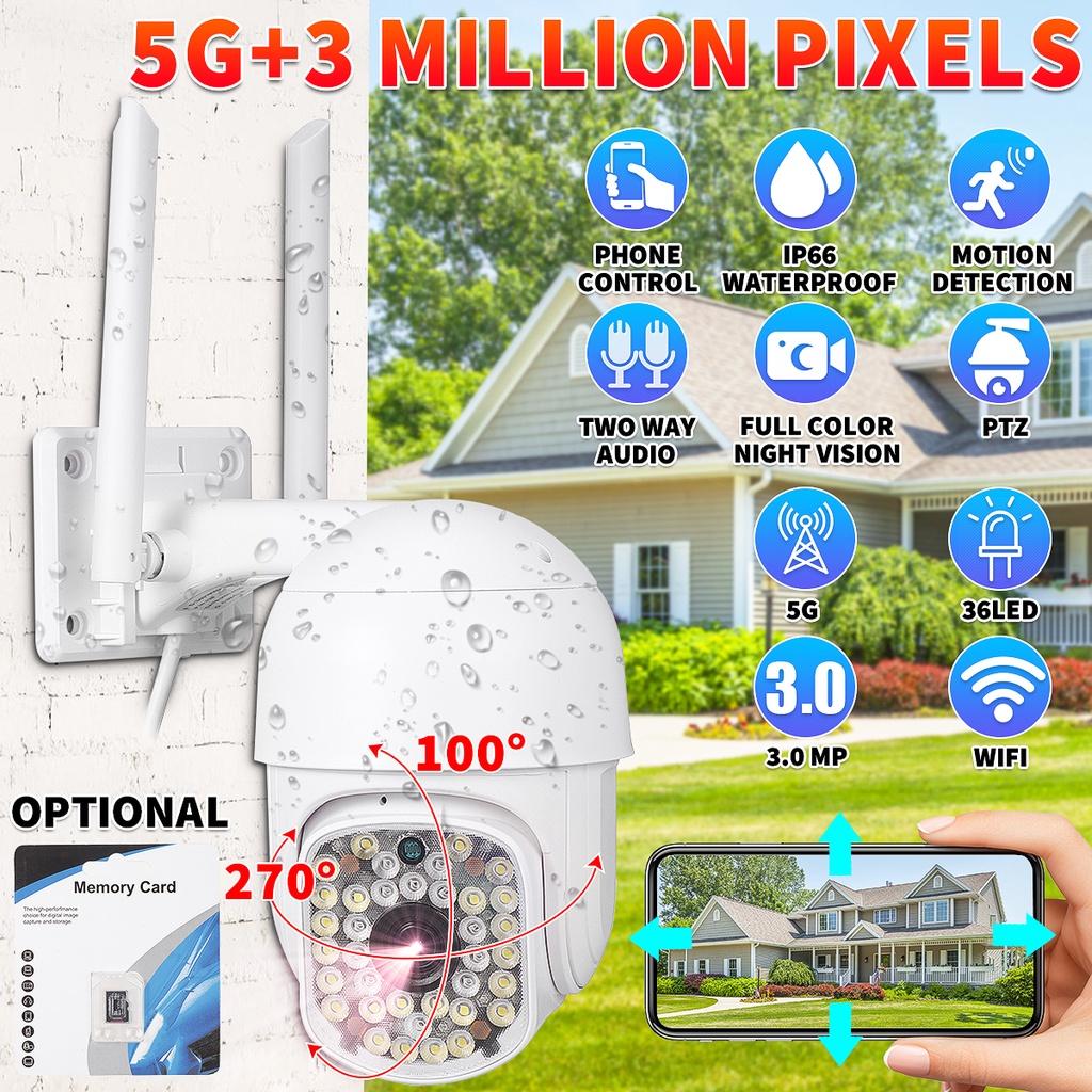 3.0MP IP Camera 5G WiFi Baby Monitor 12V 1080P Indoor CCTV Security Camera Video Surveillance Auto Tracking Home Camera 36 PCS