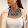 Noble Beaded Necklace Fashion Wear-resistant Ideal Gift Female Dangle Earrings Set