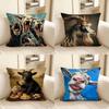 Pc Artistic Goat Pillow Case Fashion Square Pillowcase Bedroom Sofa Room Ins Decoration Leisure