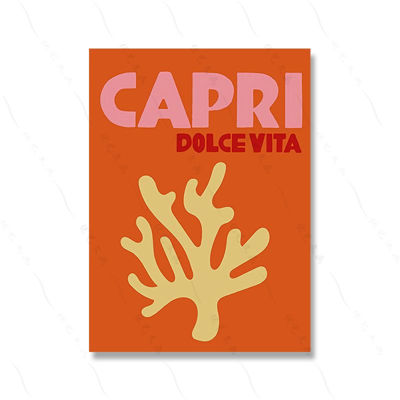 Abstract Eye Coral Flower Wall Art Canvas Nordic Poster Picture Living Room Decor Modern Print Oil Painting Home Coral