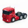 Diecasts Zinc Zinc Alloy Truck Cab Model Pull-Back Engineering Vehicle Toy Truck Flat Trailer  Children Gift