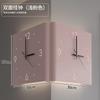 Creative Arc Angle Wall Clock Sitting Living Room Two-sided Corner Silent Wall Hanging Decorative Clock Home Decoration