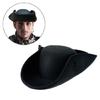Cosplay Pirate Captain Hat for Women Men Halloween Party Tricorne Hat Roleplay Pirate Cocked Hat for Stage Performances