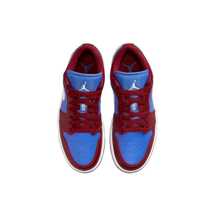 Jordan 1 Niedriger Granatapfel Mittleres Blau Damen DC0774-604