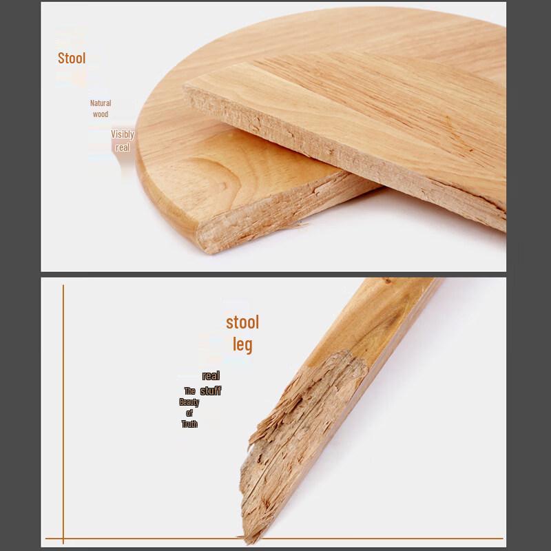 Solid Wood Multi-Use High Stool