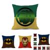 Elegante Superhelden Spiderman Ironman Superman Kissenbezug Mit Unsichtbarem Reißverschluss