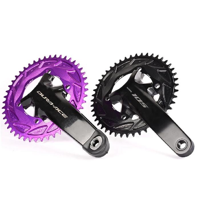 GOLDIX Road Bike Gravel Bike Single Chainring 110BCD Suitable for Shimano R7000 R8000 R8100 R9200 Suitable for Crank Power Meter