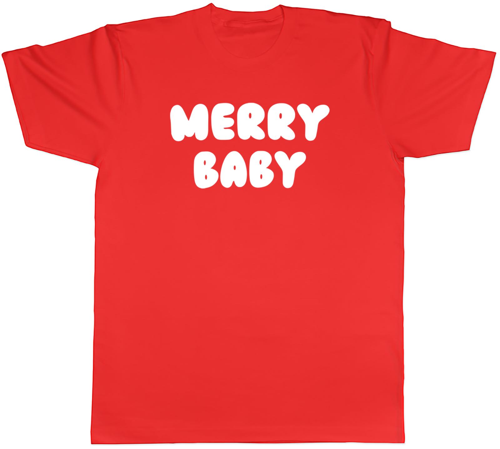 PERSONALISED MERRY BABY CHRISTMAS XMAS FESTIVE UnisexS TSHIRT TEE GIFT TOP S