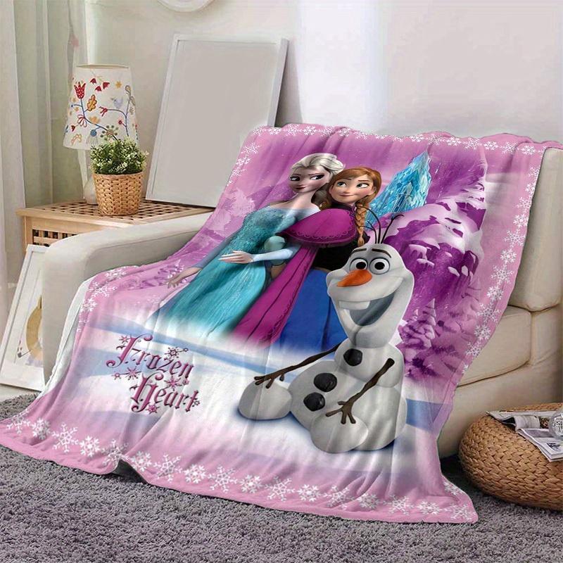 1pc, Frozen Heart Home Decor Cozy Blanket: Perfect Gift for Bedroom, Living Room, Travel, Camping, Car