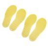 2Pair Foot Shaped Floor Markers PVC Non Slip Educational Footprint Markers for Preschool Classroom Kindergarten Yellow