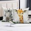 Cute Animal Sofa Decoration Cushion Cover Polyester Hold Pillowcase Living Room  Chair Car Home   30x50