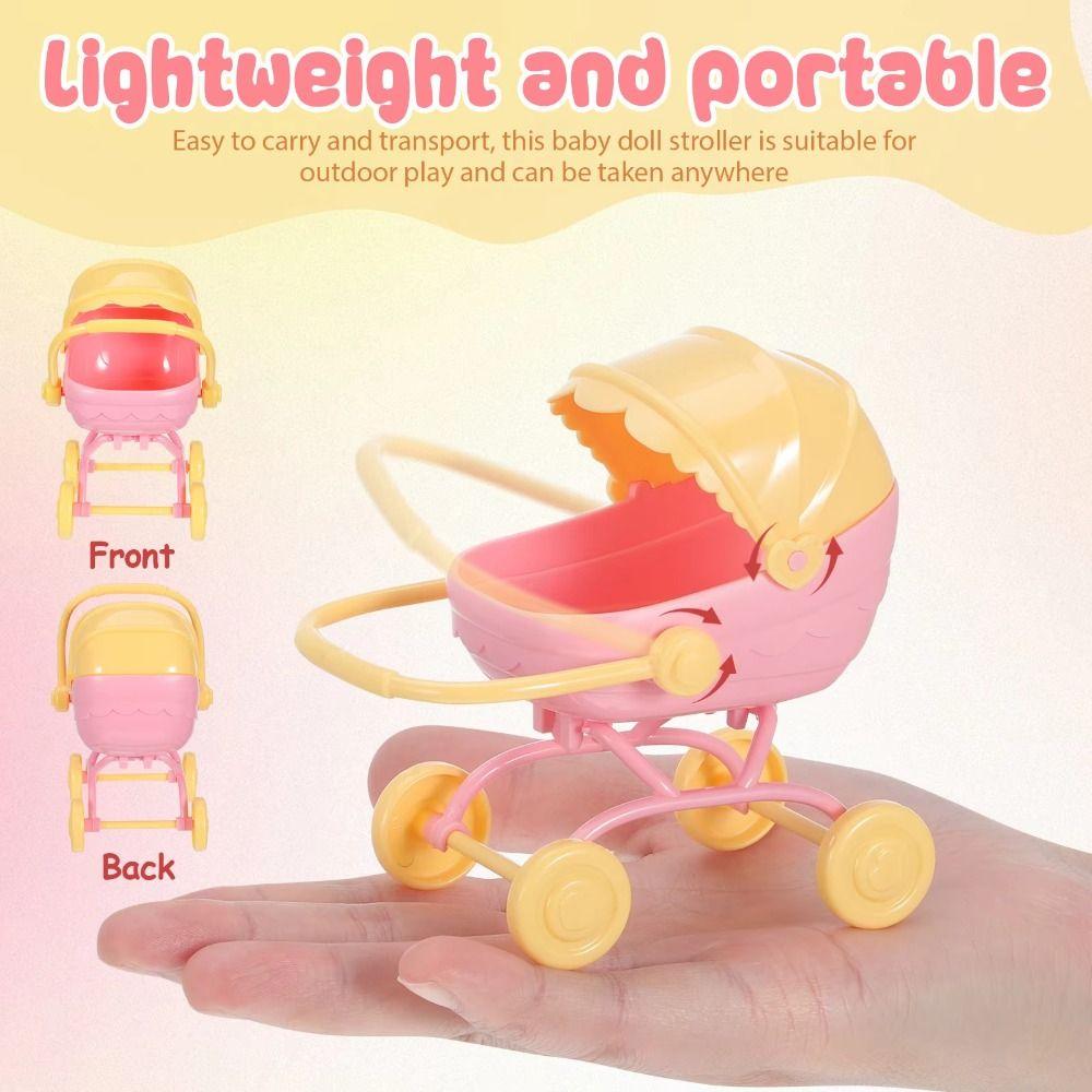 High Chair Dollhouse Stroller Simulation Dollhouse Baby Furniture Girl Gifts