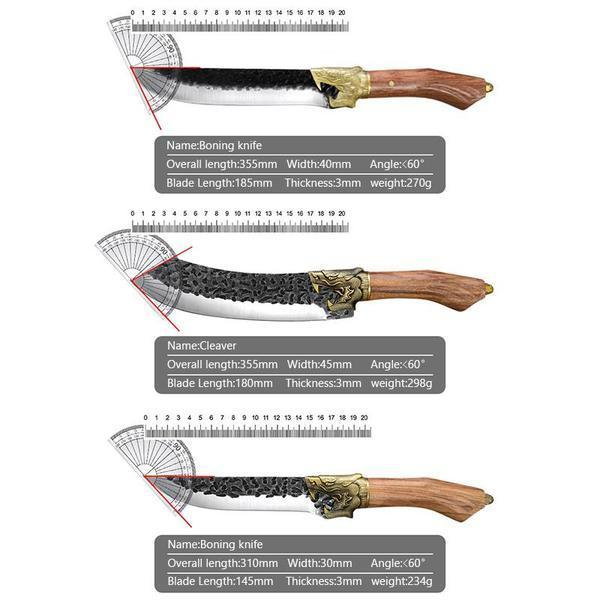 Handmade Forged Kitchen Chef Knife Sashimi Knives Meat Cleaver Slicing Butcher Knife Fruit Cooking Tools