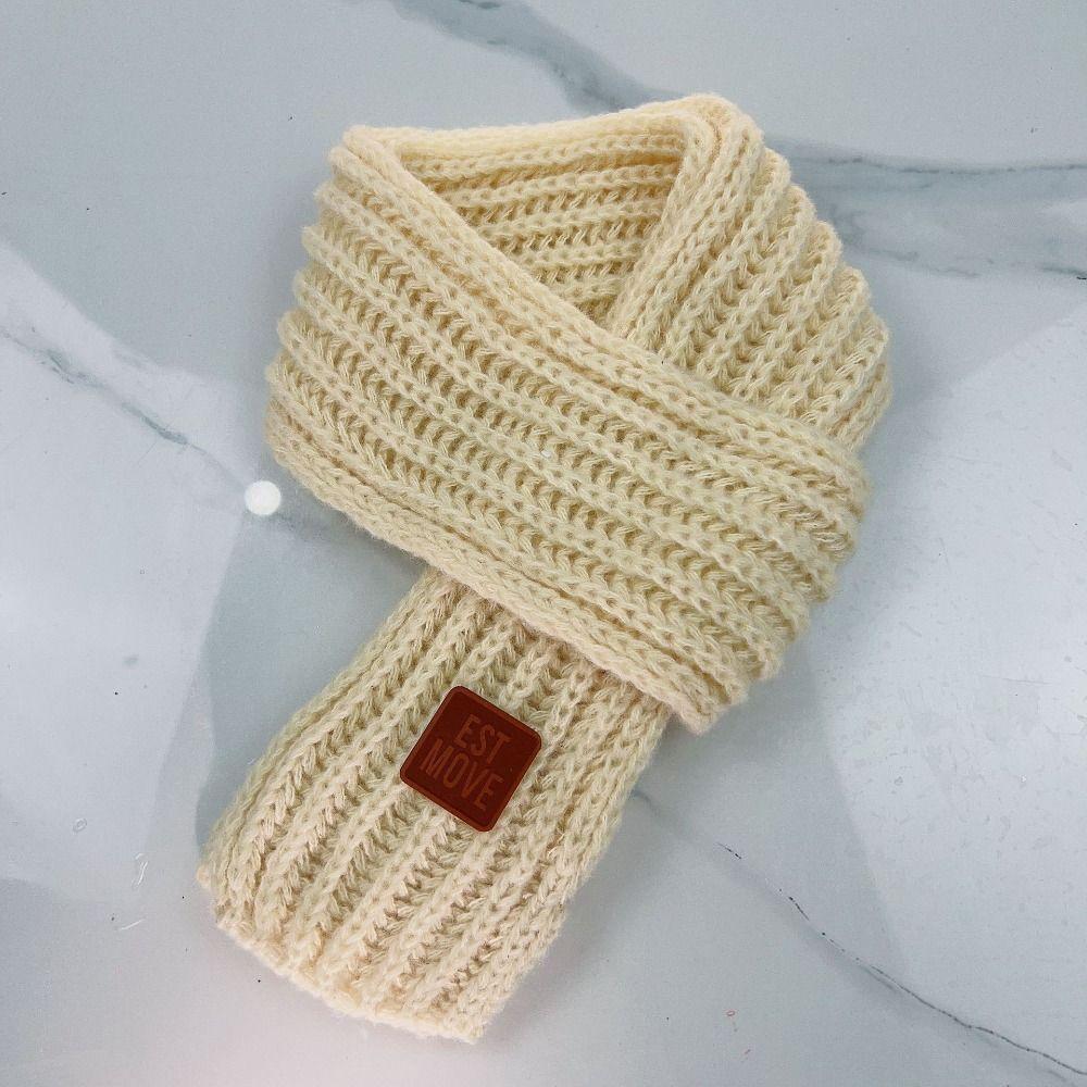 Écharpe chaude pour enfants, écharpe tricotée douce, cache-cou à la mode, pour bébés garçons et filles