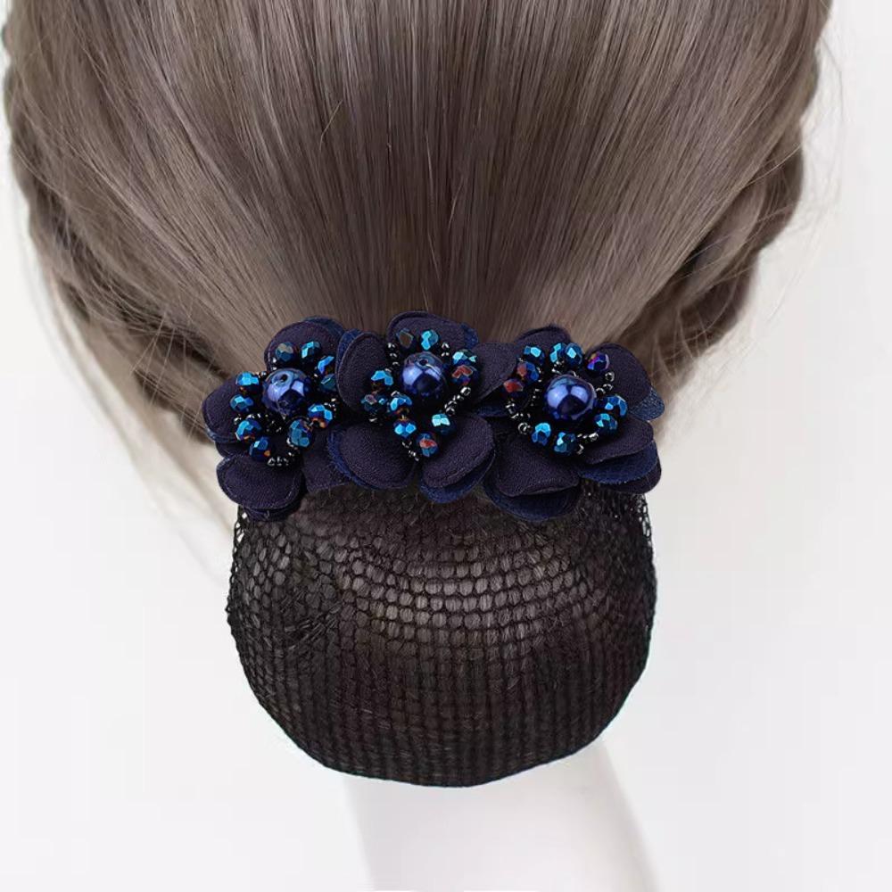 Cloth Hair Bun Net Korean Style Office Hair Flower Spring Hair Clip  Hotel Staff Uniform