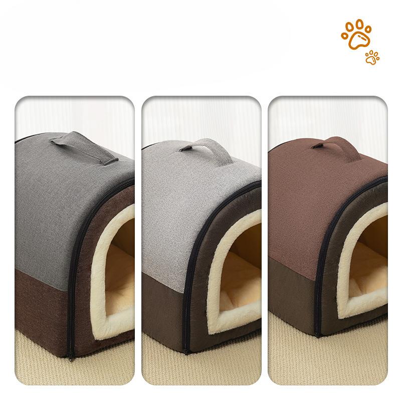 Doghouse In Autumn and Winter Warmth Without Demolition and Washing Dog House Special Cat Nest Small Large Dog Teddy Four Seasons Universal Dog House